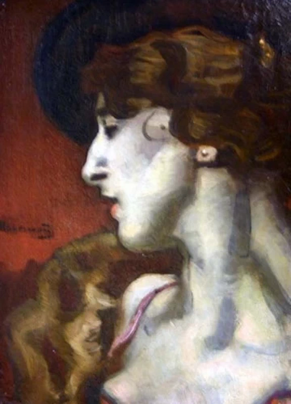 Hugo von Habermann - Ritratto di una signora 1